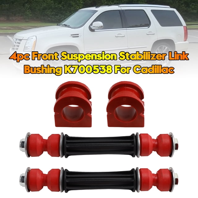 4pc Front Suspension Stabilizer Link & Bushing Kit K700538 For Cadillac
