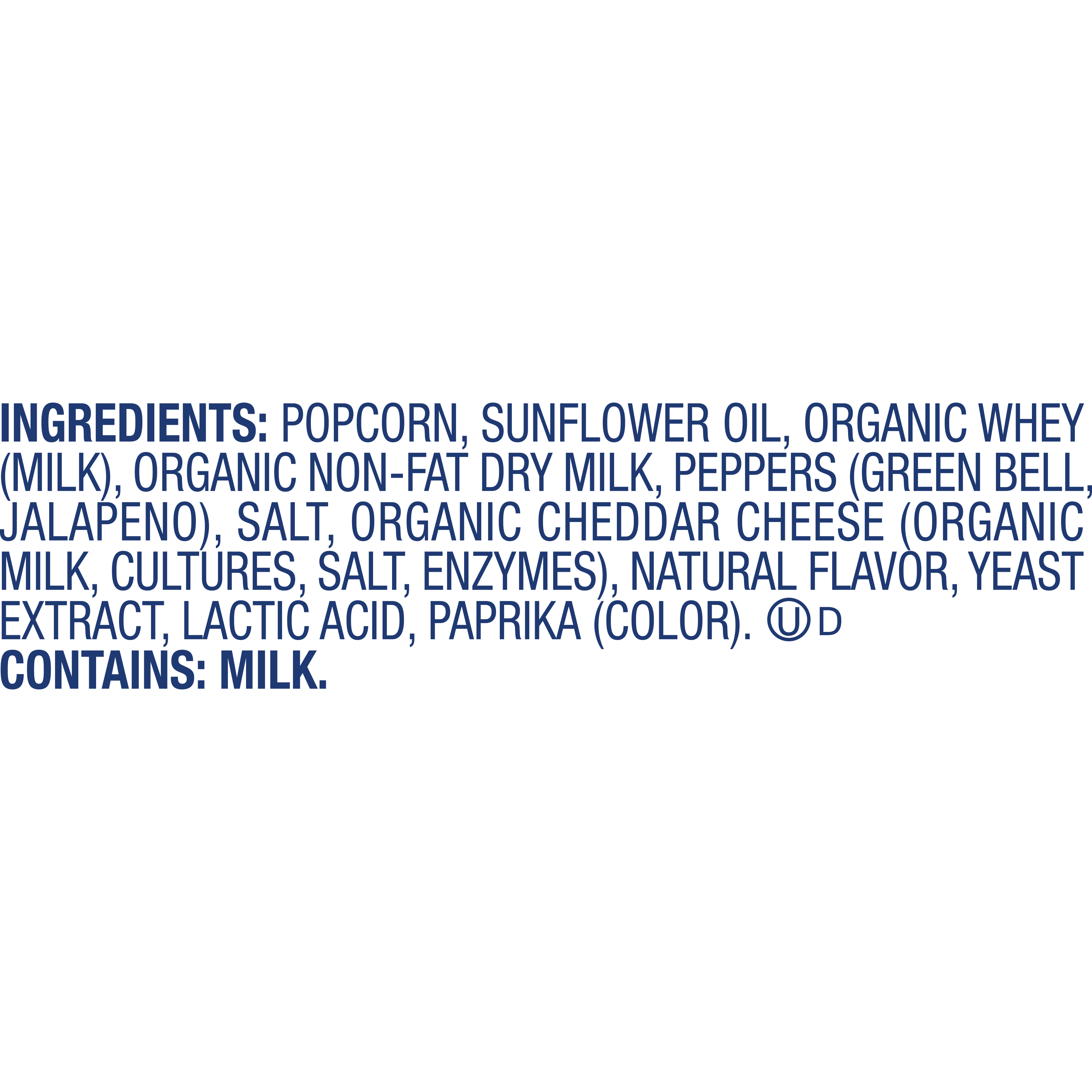 (6 pack) Skinnypop Gluten Free Cheddar Jalapeno, 4.4 oz Sharing Size Bag, Skinny Pop, Healthy Popcorn Snacks