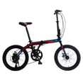 thumbnail image 5 of Fomas 20 inches Folding City 8 Speed Bike Aluminum Frame Shimano Shifters Bicycle, 5 of 9
