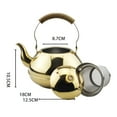 thumbnail image 2 of ACDANC Home Hotel Kitchen Stainless Steel Tea Drink Kettle Pot Stove Top Safe Cookware, 2 of 7