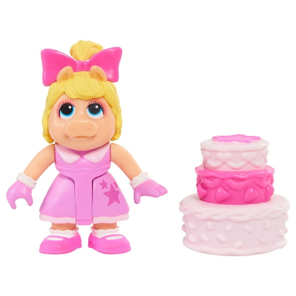 Muppet Babies Figure and Accessory Set - Piggy & Birthday Cake