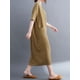 thumbnail image 4 of Vestido suelto de mujer con bolsillos Medias mangas Vestido de playa de vacaciones CACAGOO Vestido, 4 of 7
