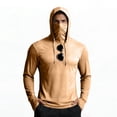 thumbnail image 2 of Men's UPF 50+ Sun Protection Hooded Shirt with Integrated Face Cover Long Sleeve Lightweight Rash Guard Shirts, 2XL, 2 of 4
