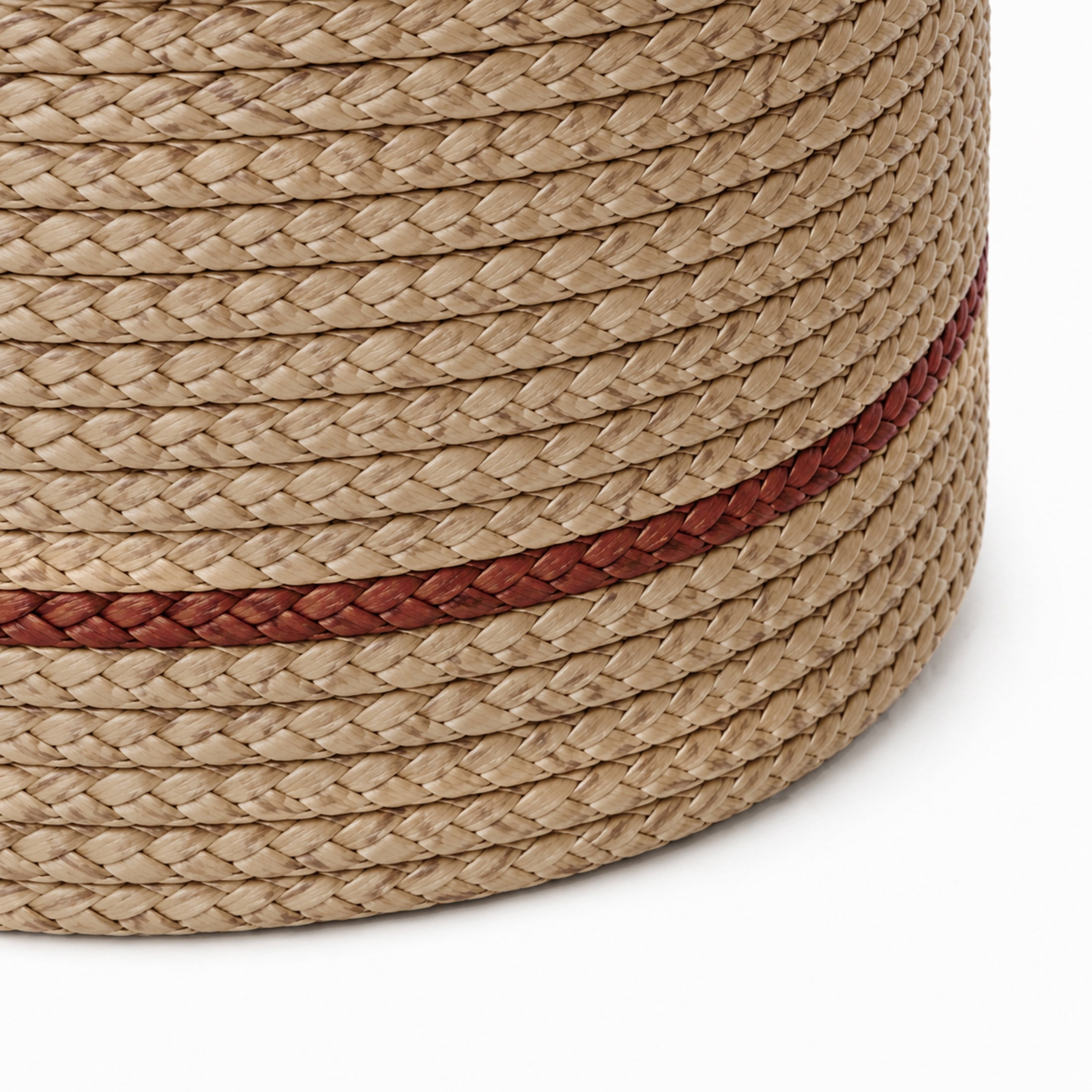 DecMode 13", 15", 17"H Brown Dried Plant Woven Storage Basket, 3-Pieces