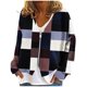 thumbnail image 2 of Chaqueta y abrigo informal de manga larga sin capucha para mujer, cárdigan cálido de moda con cremallera, chaqueta con cuello en V y manga larga, blusa para mujer, 2 of 5