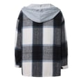 thumbnail image 3 of Winter Jacket For Women,Women Shacket Jacket Plaid Button Down Long Sleeve Shirt Fall Outfits 2024, 3 of 5