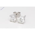 thumbnail image 6 of 14k White Gold Round Cut Diamond Four-Prong Setting Classic Earring Studs (0.91 Ct,F Color,VS2 Clarity), 6 of 6