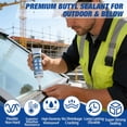 thumbnail image 3 of Butyl rubber sealant, industrial-grade waterproof butyl sealant for kitchens and bathrooms, windows/door frames, gutters, wall panels, skylights, chimneys, roofs, tiles, excellent adhesion, gray, 100, 3 of 3
