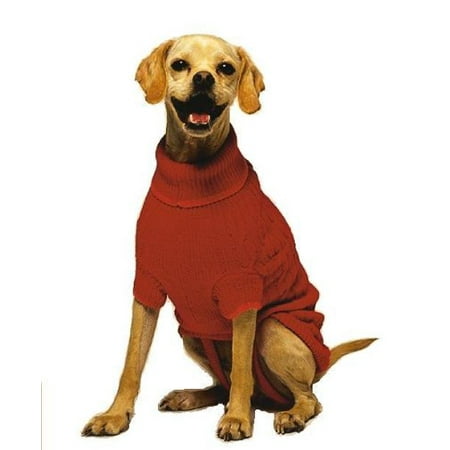 Small Cable Dog Sweater Classic Small Cable Dog Sweater, Red, 100-Percent acrylic; Machine wash in cold water, tumble dry low By Fashion Pet ()