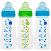 Mam - 11 Oz Nurser Bottle, 3-pack, Boy