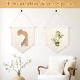 thumbnail image 4 of Blank Pennant Flag Banners - DIY Cotton Canvas Wall Decor for Shower, Wedding, Graduation | Hanging Banner for Classroom, Party Decor | Enamel Pin & Brooch Display Board, 4 of 4