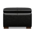 thumbnail image 6 of Gabbie 48" Wide Contemporary Storage Ottoman in Midnight Black PU faux leather, 6 of 14
