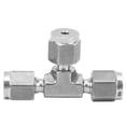 thumbnail image 1 of Conector de férula de compresión en T de diámetro igual 316 de acero inoxidable forjado en matriz SS‑600‑3Ф3, 1 of 9