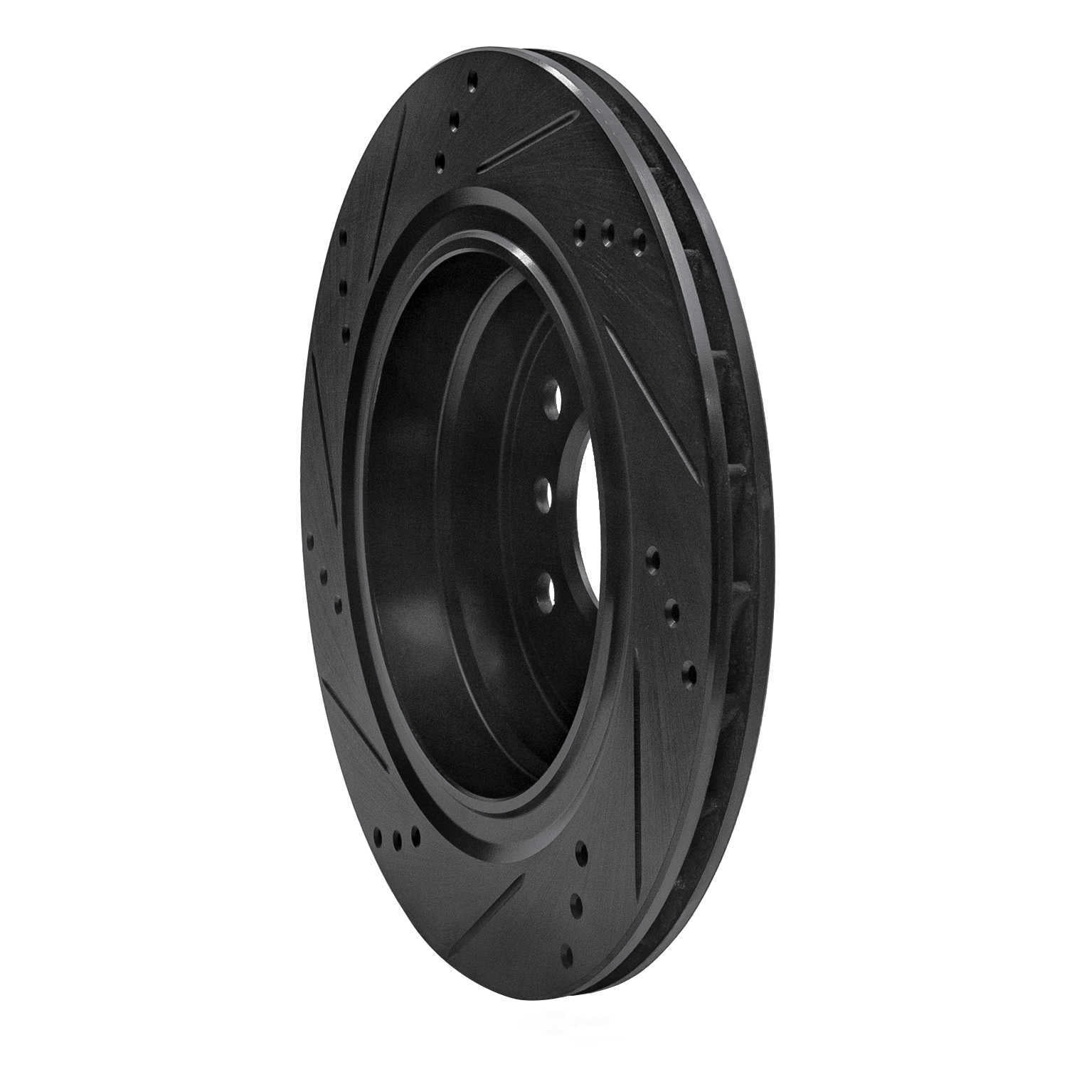 Dynamic Friction Company 633-31034D DFC Brake Rotor - Drilled And Slotted - Black