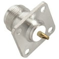 thumbnail image 4 of N type female jack coax connector 4-hole panel mount with solder cup,silver, 4 of 8