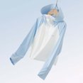 thumbnail image 4 of Tween Girls Sun Jacket Lightweight Breathable Blocking Outer Soft Summer Spring Casual for Kids Size 12-13T, 4 of 6