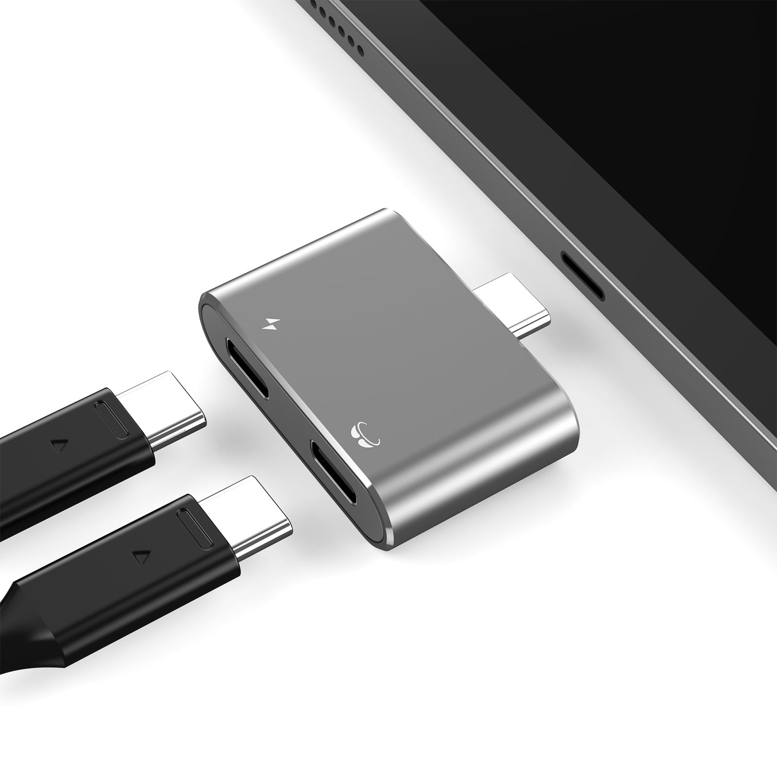 COOLHOOD USB C to Glasses and Charging Adapter for AIR/2 Supports Up to PD100W Fast Charging and 4K 60Hz Video Output