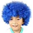 thumbnail image 2 of Party Disco Funny Afro Clown Hair - Football Fan Adults Afro Masquerade Wig, Colorful Explosion Head for Costume Party, Carnival, Festivals, Halloween, Fun Themed Party Accessory f Makeup Organizers, 2 of 2
