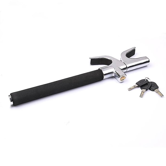 Steering Wheel Lock Universal Car Lock Anti-theft Device Retractable Steering Lock With 3 Keys For Auto/truck/suv/van(1pcsblack)