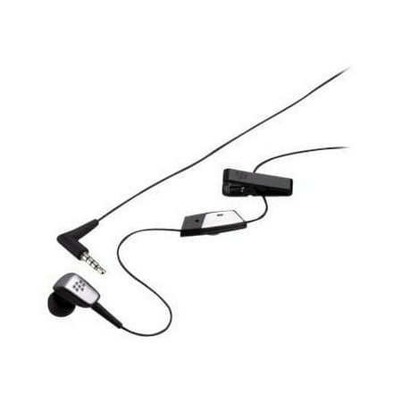 BlackBerry Premium Mono Headset - Headset - ear-bud - wired - black - for BlackBerry 5790, 58XX, 77XX; Bold 9900; Curve 83XX, 9360; Storm 95XX; Torch 98XX