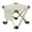 White, variant on Folding Camping Stool Portable Chair Mini Foldable Stool for Camping, Fishing & Outdoor,Compact Chair with Carry Bag - Lightweight Aluminum Alloy Frame - Water-Resistant Breathable Fabric(White)
