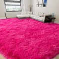 thumbnail image 2 of Janvonne Area Rugs for Living Room,9x12ft Soft Non Skid Easy-care Shaggy Carpets for Bedroom, Dorms,Children's Room,Home Decor Aesthetics,Rose Red, 2 of 8