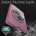 thumbnail image 7 of SaniMore for iPad 10.2" (9th/8th/7th Generation, 2021/2020/2019) Case, 3 Layers Multi-Functional Cover with 360° Rotation Hand Strap & Kickstand Pencil Holder Full Body Protective Shell, Winered, 7 of 7