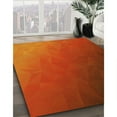 thumbnail image 3 of Ahgly Company Machine Washable Indoor Rectangle Transitional Orange Red Orange Area Rugs, 2' x 5', 3 of 7