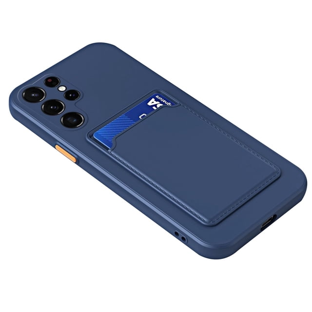 Case For Samsung Galaxy S26 Ultra/S26 Plus/S26, Silicone Cover With Card Insertion Anti-Fingerprint Shell