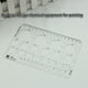 thumbnail image 4 of Injueey Regla transparente para estudiantes, reglas para pintar, herramienta de medición multifuncional, suministro de plantilla, oficina Kits de experimentos de química gran círculo, 4 of 6
