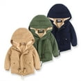 thumbnail image 5 of Esaierr 3-10 Years Boys Girls Hooded Coats Jacket for Toddler Kids,Warm Fleece Coats Windproof Zipper Padded Coats, 5 of 9