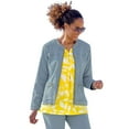 thumbnail image 3 of Atlas for Women Womens Zip Front Denim Jacket, 3 of 4