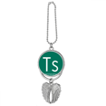 thumbnail image 1 of Chestry Elements Period Table Halogens Element Tennessine Ts Silver Wing Car Pendant Decoration, 1 of 4