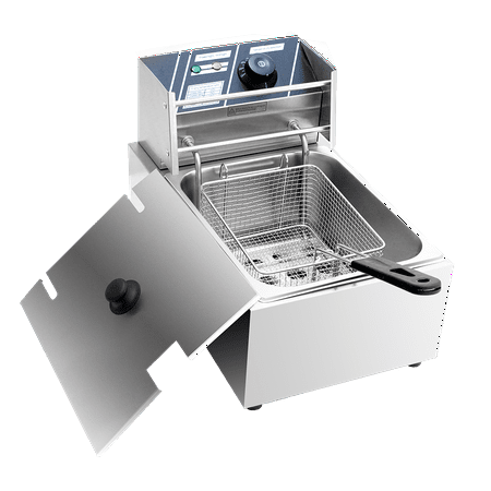 Stainless-Steel Triple Basket Electric Deep Fryer For Home Commercial