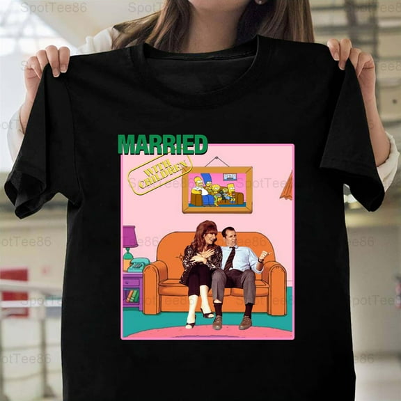 Married with Children Retro 90s TV Show Funny Vintage Graphic V50418 Unisex T-Shirt, Up to Size 5XL