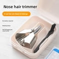 thumbnail image 5 of Stainless Steel Nose Hair Trimmer With Safety Guard Washable And Portable For Men, 5 of 8