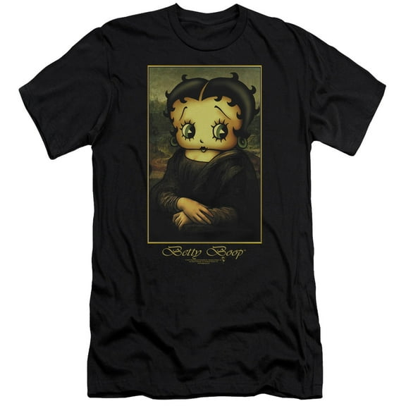Betty Boop Boopalisa Premium Canvas T-Shirt Adult Slim Fit 30/1 Black