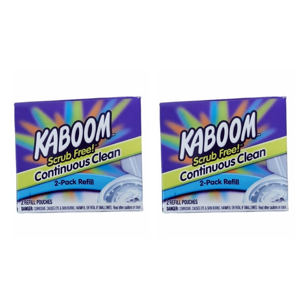 Kaboom Scrub Free! Continuous Clean Toilet Cleaning Refill 2 Count Pack