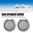 thumbnail image 3 of 2 Fundas Para Altavoces De Coche, Protector Redondo De Malla Metálica De 2.520 In Con Construcción De Hierro Y Aluminio, Protector De Parrilla Para Altavoces De Coche Para Cine, 3 of 7