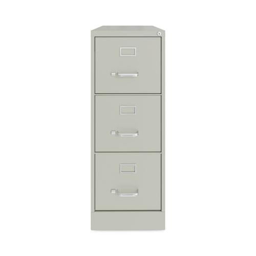 Alera Three-Drawer Economy Vertical File, Letter-Size File Drawers, 15" x 22" x 40.19", Light Gray