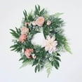 thumbnail image 3 of facefd Realistic Spring Front Door Wreath Artificial Flower Wreath Hanging Celebration for Summer, 3 of 9