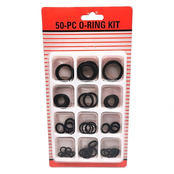 ICERUN Rubber,Multicolor Multiple Sizes,Plumbing O-Rings & Seals Kit 50 Piece
