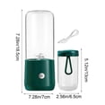 thumbnail image 3 of Licuadora portátil inalámbrica | Minilicuadora inalámbrica para frutas y verduras | Exprime rápidamente en 40 segundos | Batería de 2000 mAh | Para viajes, oficina y hogar, 3 of 6