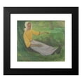 thumbnail image 2 of Richard Nicolaüs Roland Holst 17x15 Black Modern Framed Museum Art Print Titled - Woman of Huizen Sitting Under a Tree (1888 - 1895), 2 of 5