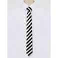 thumbnail image 2 of INSPIRE CHIC Unisex Classic Self-Tied Stripe Necktie Casual Skinny Tie Slim Ties, 2 of 5