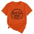 thumbnail image 2 of T-Shirt à Manches Courtes pour Femmes Seductiva en Liquidation, T-Shirt de Voyage pour Filles 2025, Mode Féminine, Col Rond, Manches Courtes Décontractées, 2 of 5