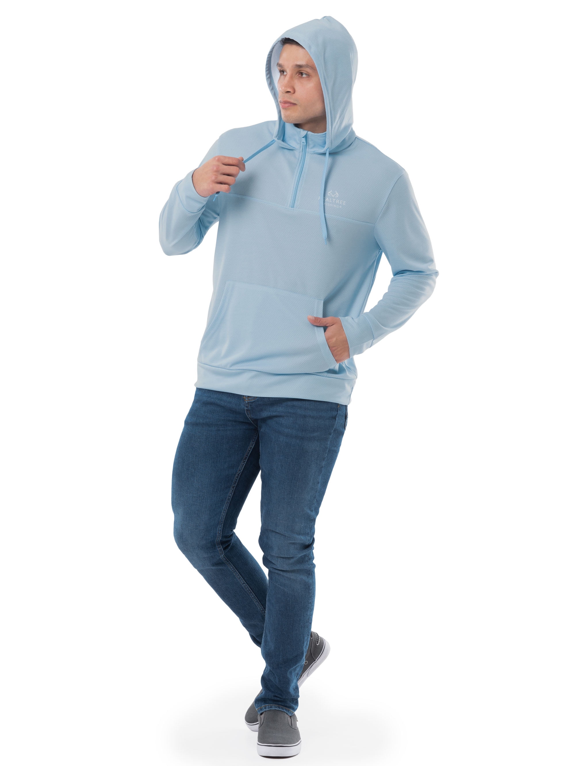 Realtree Men's 1/4 Zip Fishing Hoodie