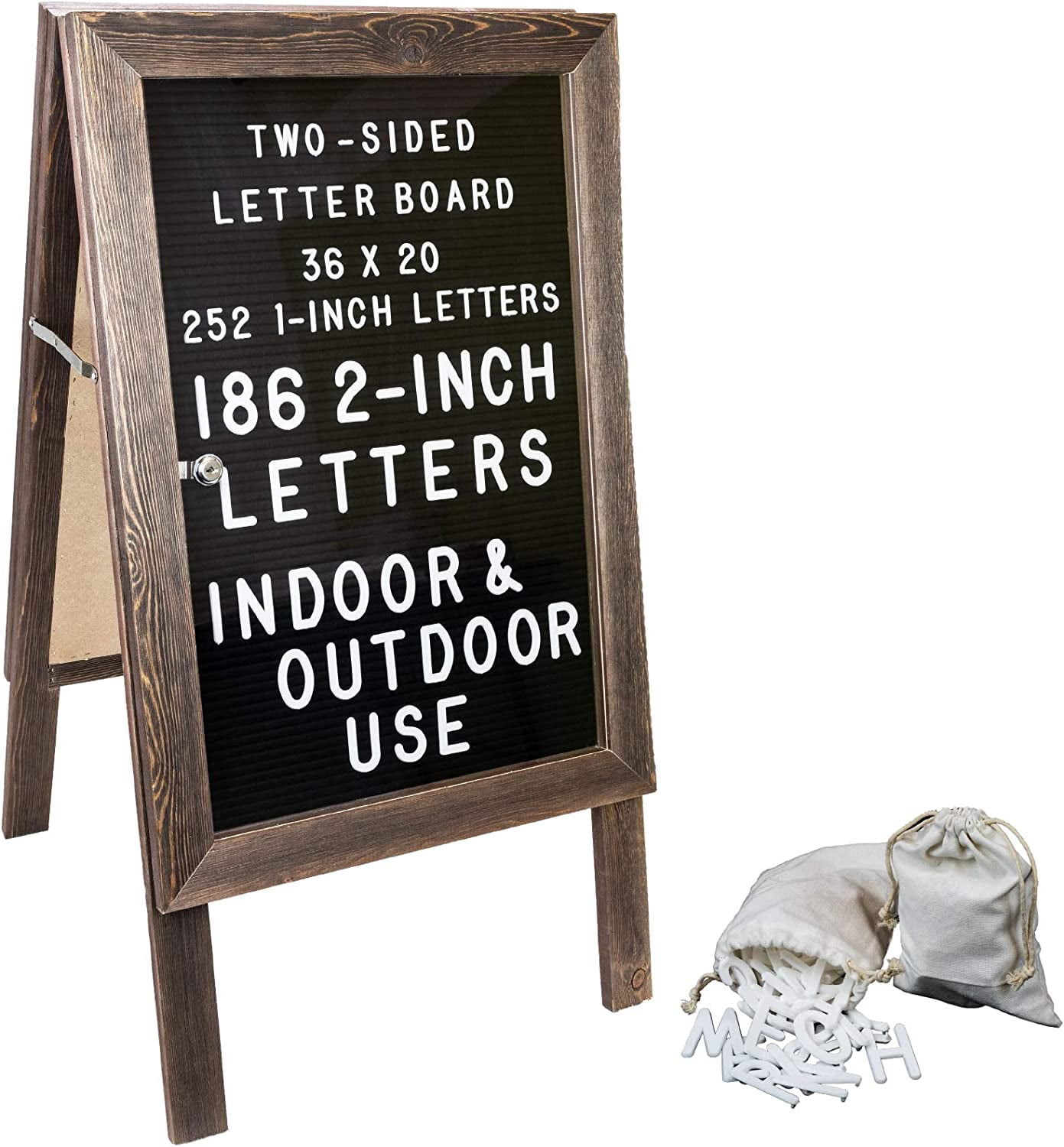 Sidewalk A Frame Changeable Letters Message Sign with 4 inch Letters Set 