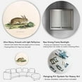 thumbnail image 5 of Designart 'Ancient Rabbits In Earth Tones' Farmhouse Circle Metal Wall Art 36x36 - Disc of 36, 5 of 5