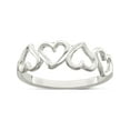 thumbnail image 1 of Bague Cœur en Argent Sterling D/C, 1 of 2